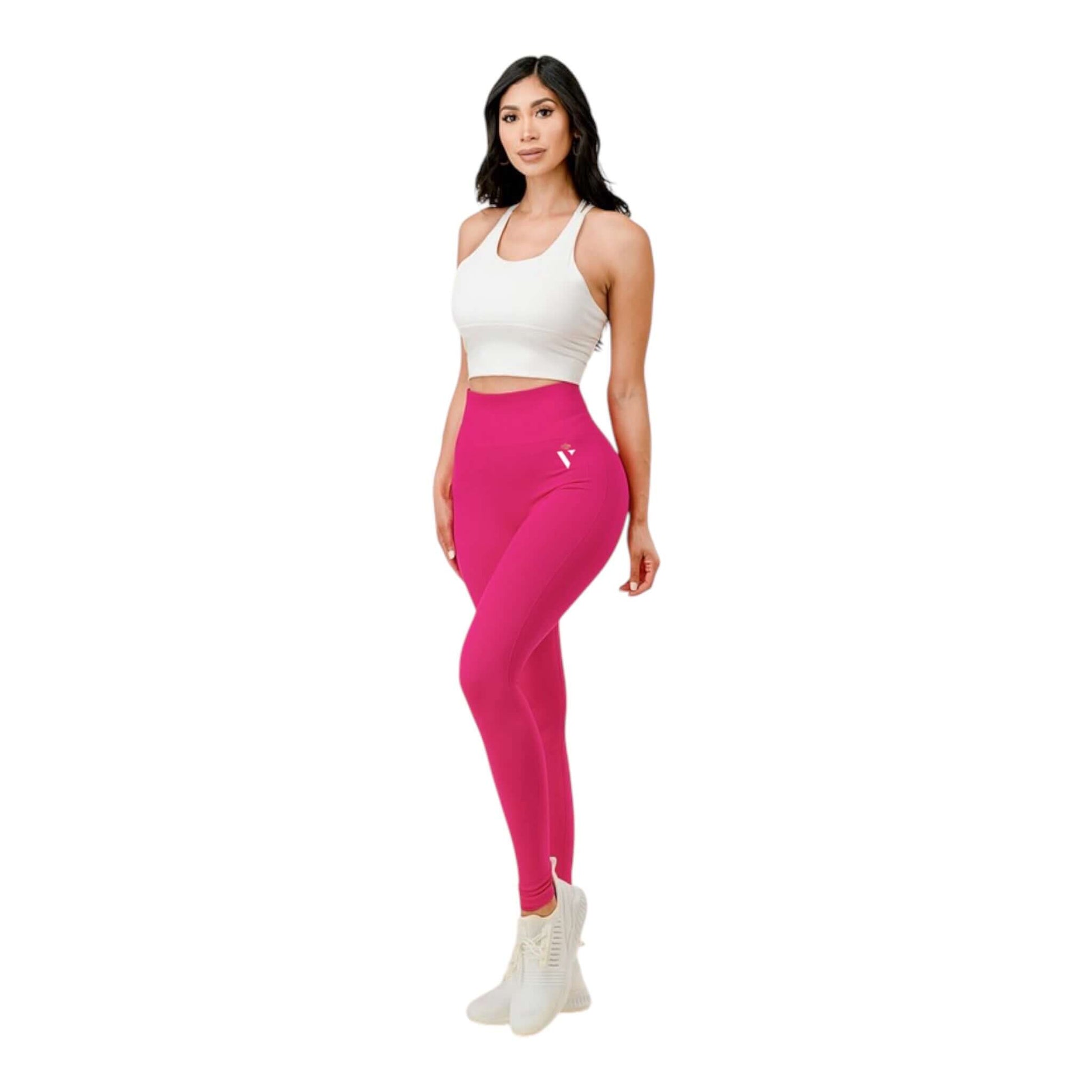 Pink Scrunch Butt Compression Leggings - VeLuxe Athletics 