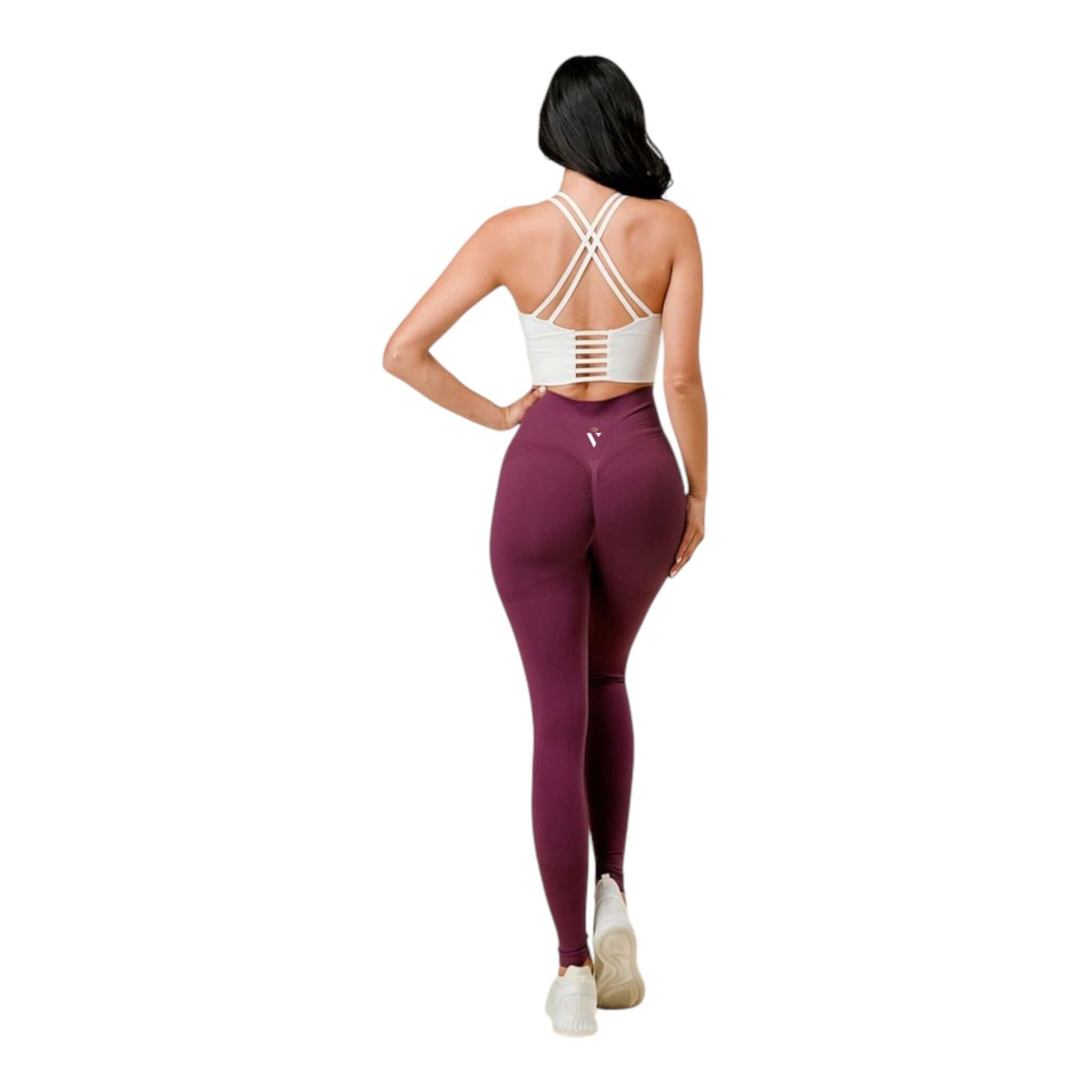 Plum Scrunch Butt Compression Leggings - VeLuxe Athletics 