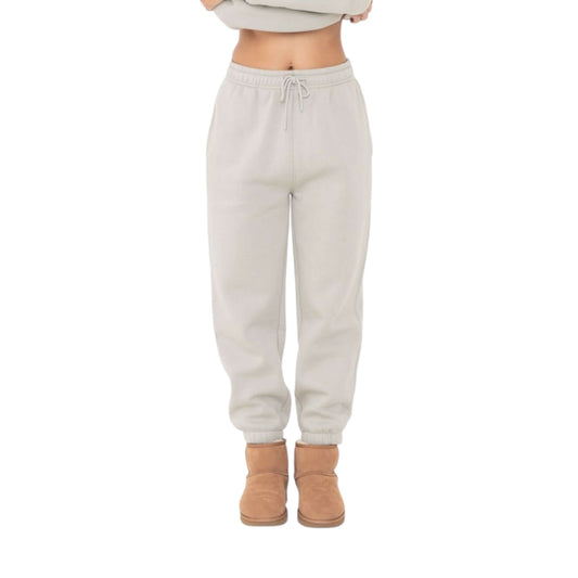 Cream Cropped Fleece Sweats - VeLuxe Athletics 