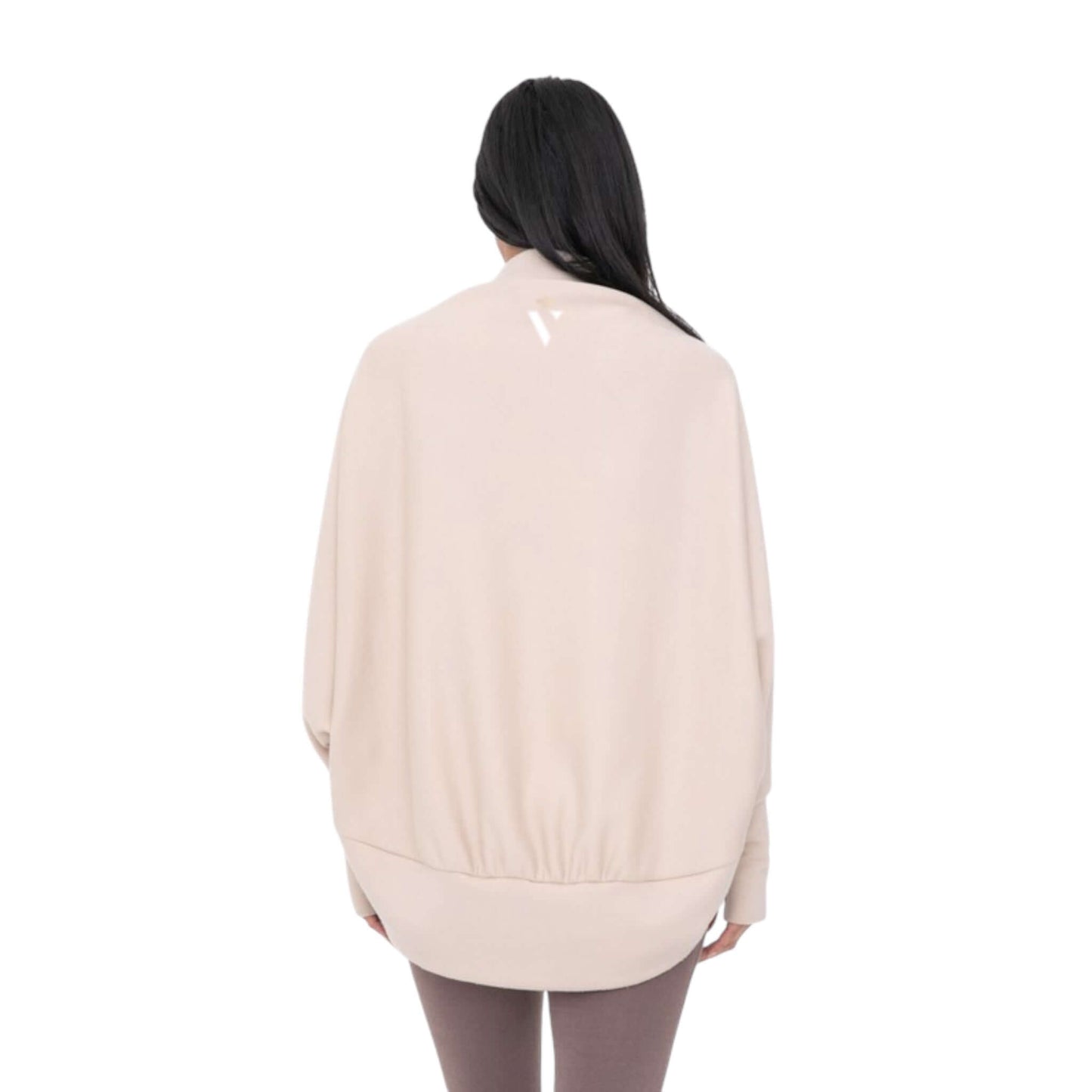 Cream Open Front Shawl - VeLuxe Athletics 