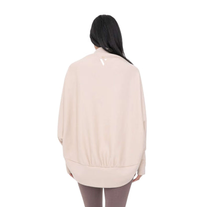 Cream Open Front Shawl - VeLuxe Athletics 