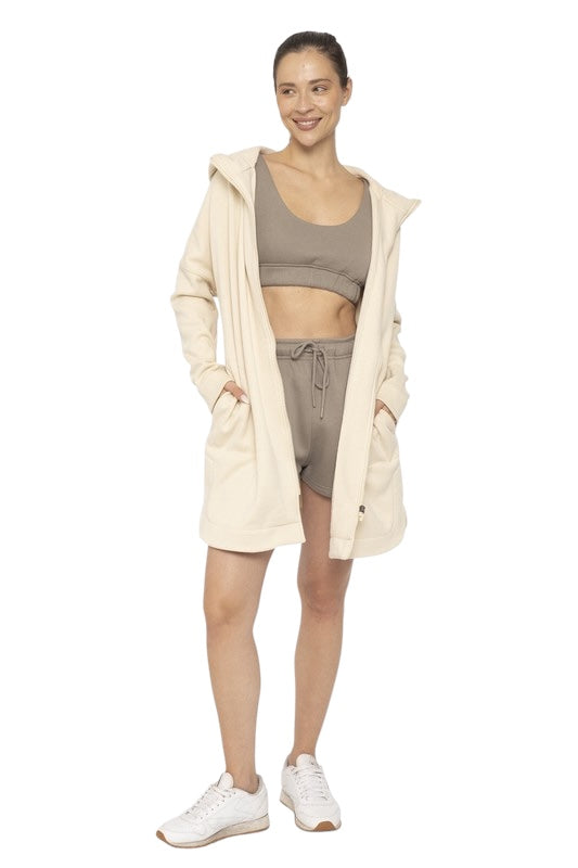 Versatile Hoodie Jacket - Cream