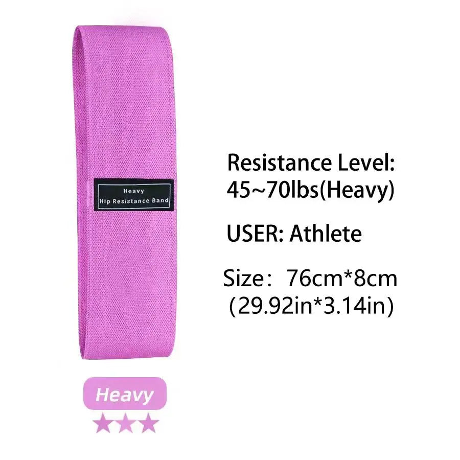 Fabric Resistance Hip Booty Bands Glute Thigh Elastic Workout Bands Squat Circle Stretch Fitness Strips Loops Yoga Gym Equipment - VeLuxe Athletics 