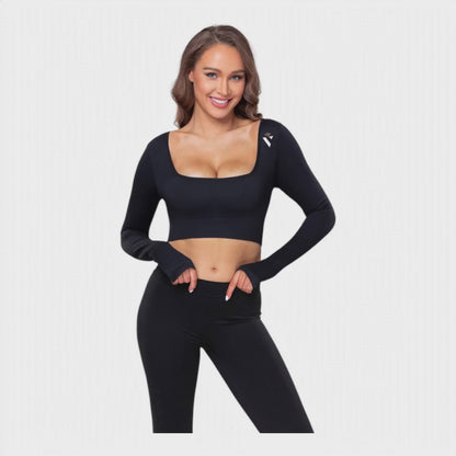Vette Crop Top - Black